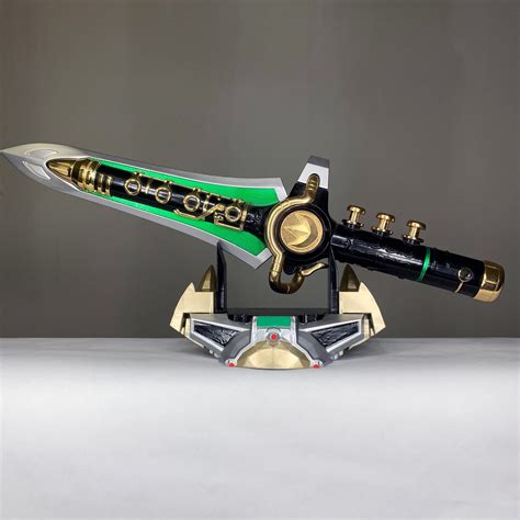 Power Rangers Green Ranger Dragonzord Legacy Dragon Dagger Display - Etsy