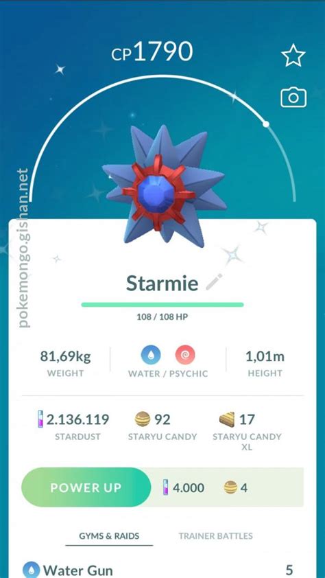 Shiny Starmie - Pokemon Go