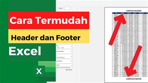 Cara Membuat Header Footer Di Excel Otomatis Setiap Halaman YouTube