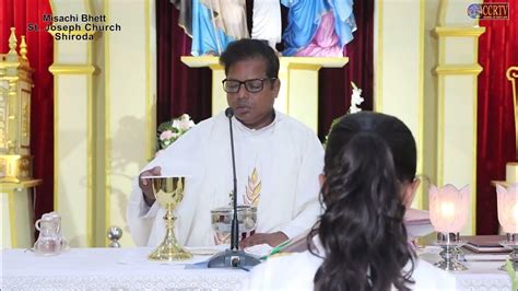 Mass In Konkani 13 May 2023 Rev Dr Fr Leslie Bosco Rego St