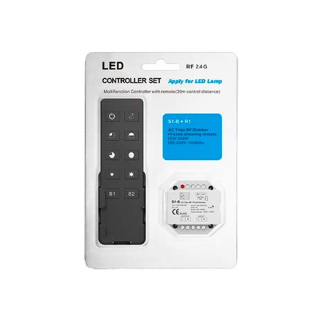 Kit Comando E Controlador Por Impulso E RF 230V TRIAC Para Fita LED 1