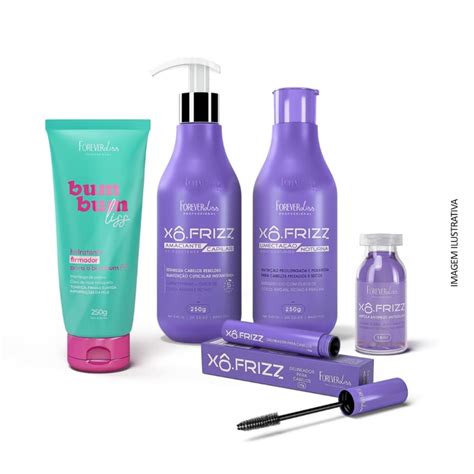 Kit Bumbum Liss Hidratante Com Kit Xô Frizz Forever Liss