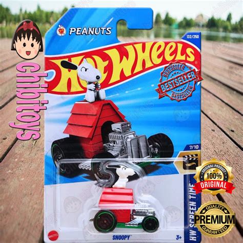 MATTEL HOT WHEELS HIJAU 風火輪史努比花生綠色輪輞壓鑄美泰 蝦皮購物