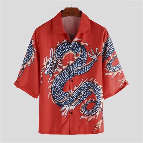 2020 Tops Chinese Dragon Print Mens Womens Tshirts Summer Designer Folk