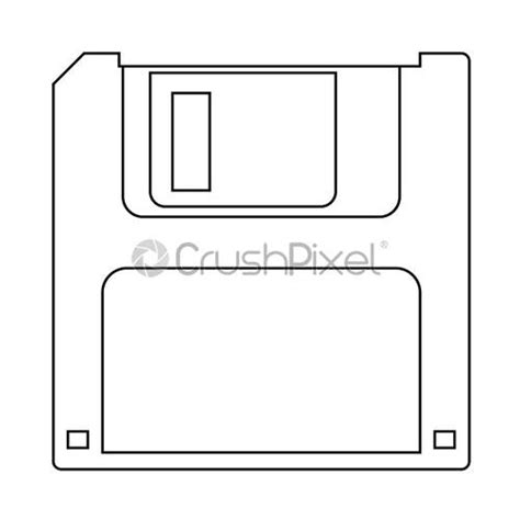 Icono De Disquete Vector De Stock Crushpixel