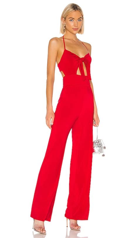 Nbd X Naven Kelsey Jumpsuit In Candy Apple Red Revolve