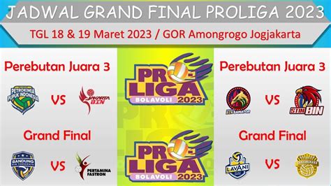 Jadwal Grand Final Proliga Pekan Jakarta Lavani Allo Bank Vs