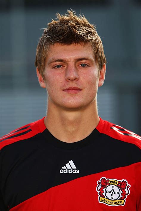 Toni Kroos Poses For A Photo During The Bundesliga Team Presentation