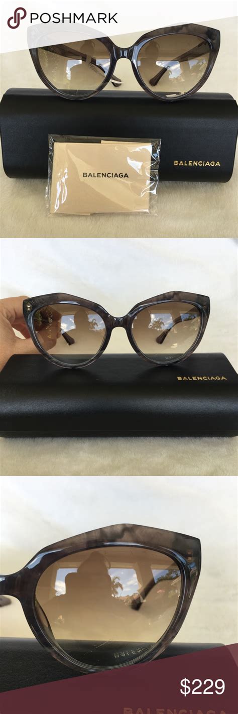 Nwt Authentic Balenciaga Cat Eye Sunglasses Cat Eye Sunglasses