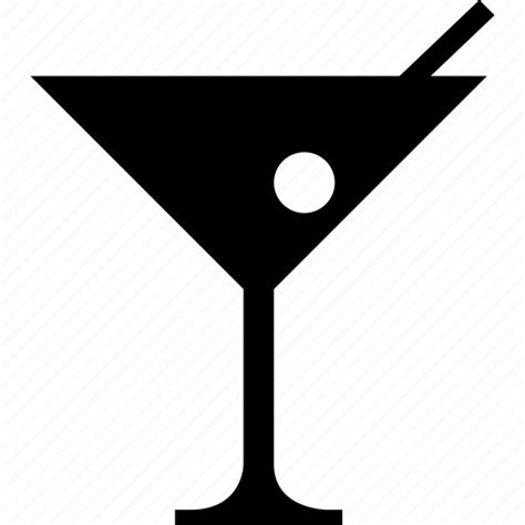 Alcohol Cocktail Glass Martini Martini Glass Olive Icon