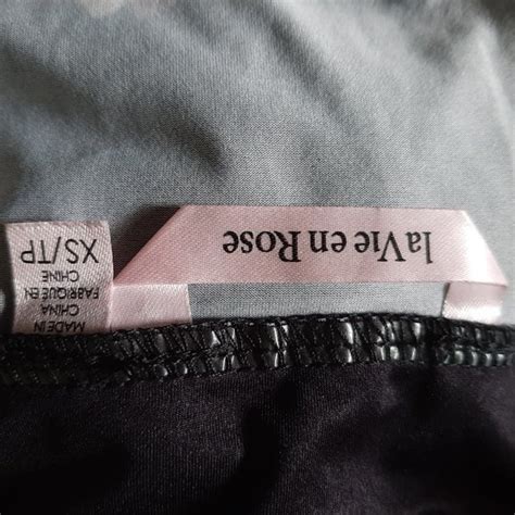 La Vie En Rose Intimates Sleepwear La Vie En Rose Lingerie Black W Roses Xs Negligee