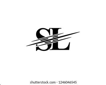 Monogram Logo Letter Sf Sliced Black Stock Vector Royalty Free 1246045870