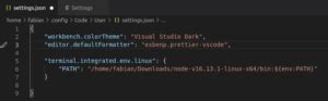 Vscode Add A Directory To The Terminal Path Fabian Lee Software