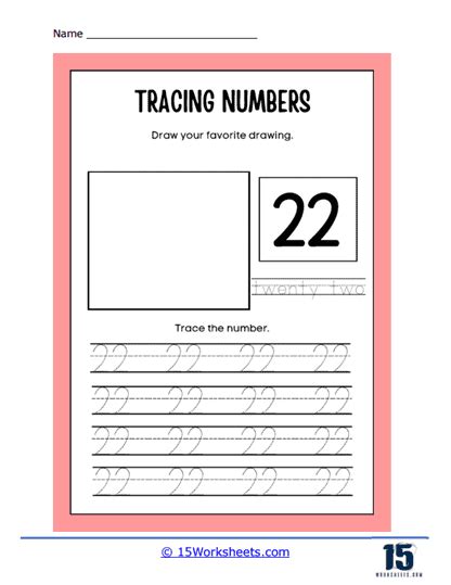 Number 22 Worksheets 15