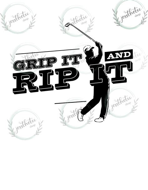 Golf Svg Grip It and Rip It PNG Golf PNG Funny Golf Instant Download ...