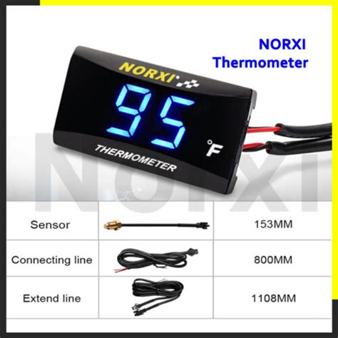 Koso Motorcycle Water Temperature Gauge 32 248 NORXI Digital Display