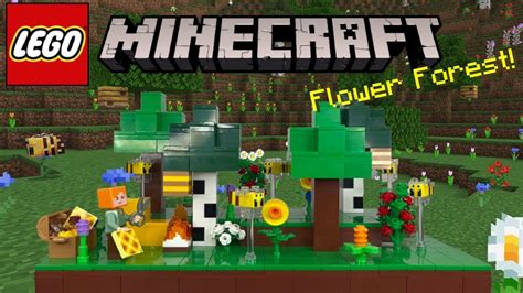 Lego Minecraft Flower Forest Custom Build Youtube