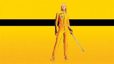 Wallpaper Illustration Movies Yellow Kill Bill Uma Thurman Line