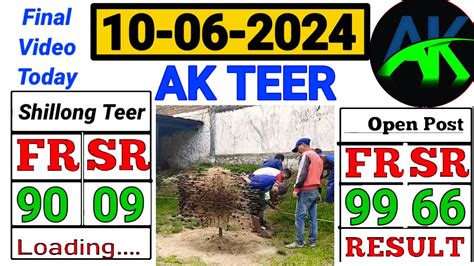 10 06 2024 4 Fix Guti Fr 90 Sr 99 Shillong Teer Khasi Hills