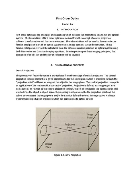 First Order Optics Jordan Jur Pdf Prism Optics