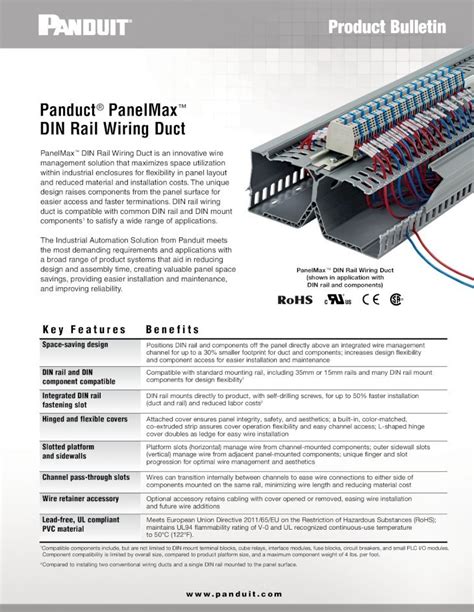 PDF Panduct PanelMax DIN Rail Wiring Duct Panduct PanelMax DIN