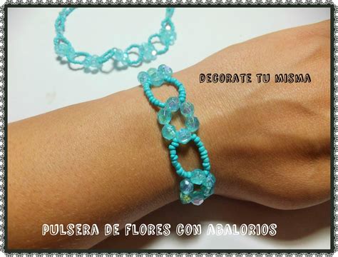 Pulsera De Flores Con Abalorios Beaded Bracelets Beaded Jewelry