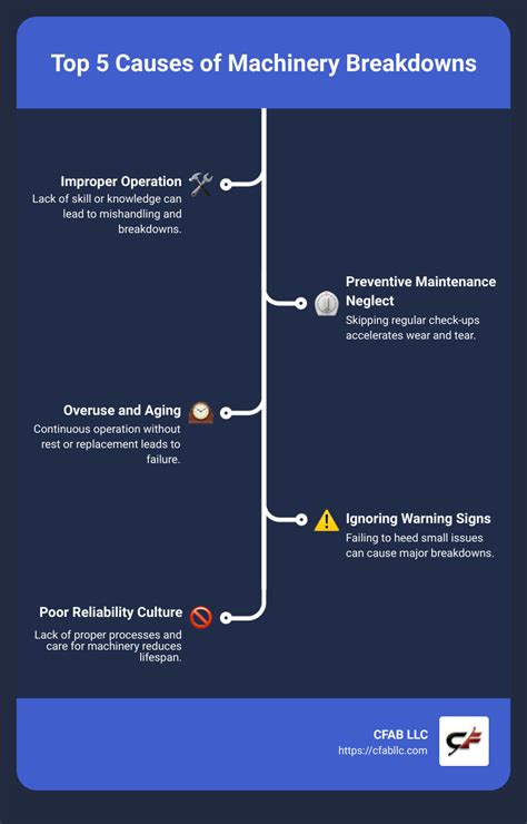 Top 5 Reasons For Machinery Breakdowns And How To Prevent Them Cfab