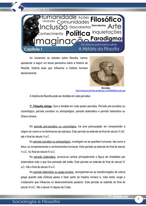 Panorama Historia Filosofia E Pensamento Filosofico Ao Iniciarmos Os