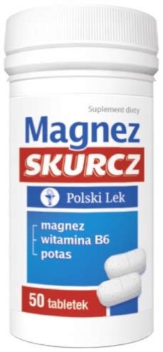 MAGNEZ SKURCZ Magnez Potas Witamina B6 Polski Lek 50 Tabletek