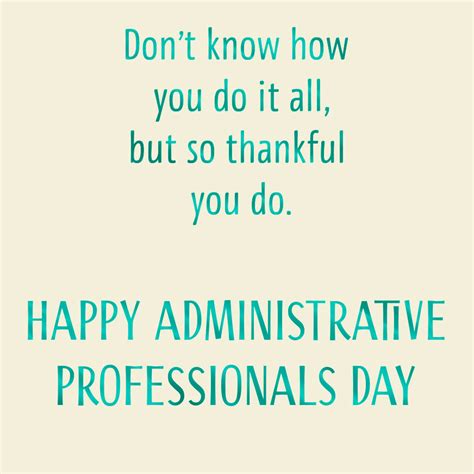 Thankful For All You Do Administrative Professionals Day Card Greeting Cards Hallmark