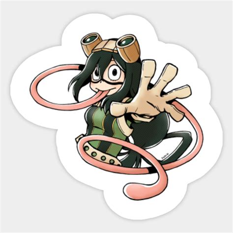 Asui Tsuyu My Hero Academia Sticker Teepublic