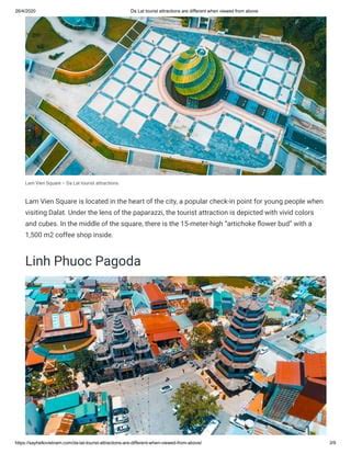 Da lat tourist attractions are different when viewed from above | PDF