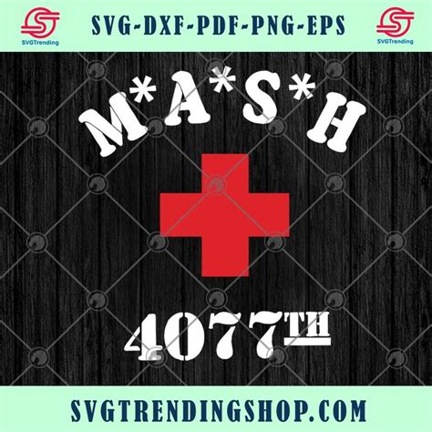 Mash 4077th Red Cross United States Army Mash 4077th Svg Png Eps Dxf C