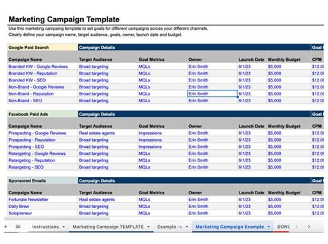 Marketing Campaign Template | Growth Business Templates