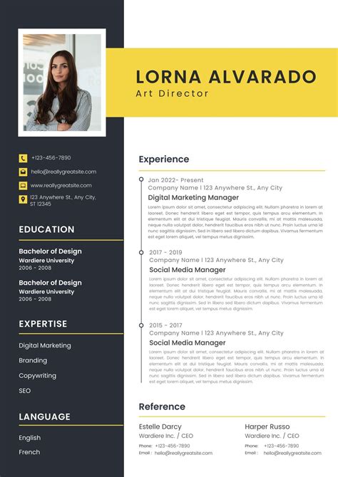 Curriculum Vitae Design Template 