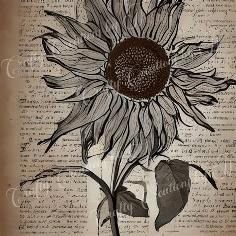 Sunflower Digital Paper, Printable Paper, Sunflower Background ...