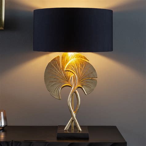 Lampe Contemporaine Ginkgo Aluminium Dor Et Marbre