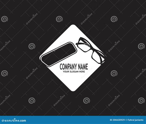 Eyeglass Logo Vector Template Illustration Stock Vector Illustration