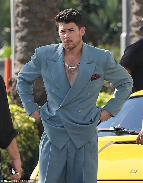 Nick Jonas Rocks a Blue Suit with Confidence