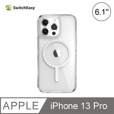 SwitchEasy 魚骨牌 MagCrush iPhone 13 Pro 6 1吋 磁吸透明防摔空壓保護殼 支援MagSafe