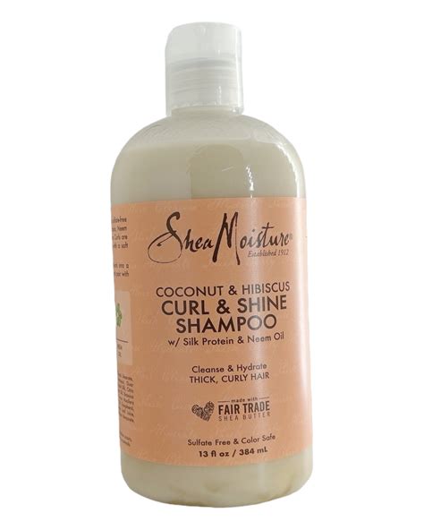 Shea Moisture Coconut And Hibiscus Curl And Shine Shampoo 384 Ml Farmaline