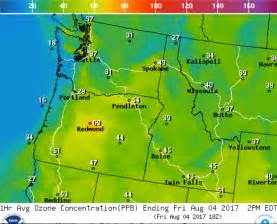 Oregon Smoke Information Weekend Air Quality Forecast For Oregon