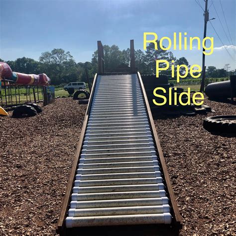 Rolling Pipe Slide At Playground Ragritourism