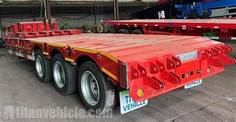 Axle Ton Low Bed Trailer For Sale In Tanzania