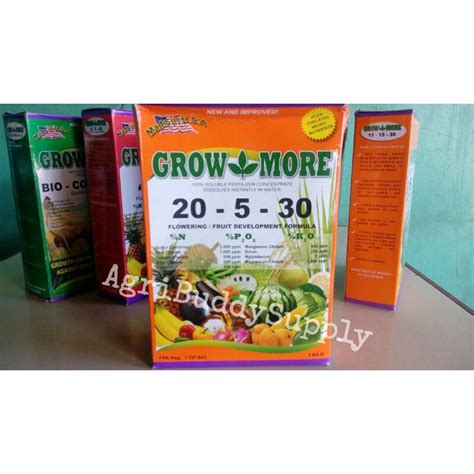 GROW MORE SOLUBLE FOLIAR FERTILIZER 1 Kilogram Lazada PH