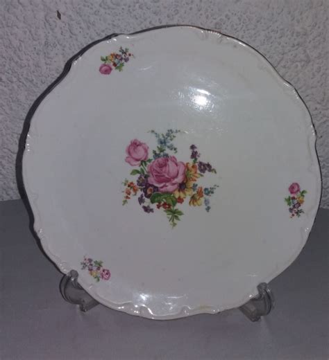 ANTIGO PRATO PARA BOLO EM PORCELANA NACIONAL STEATITA