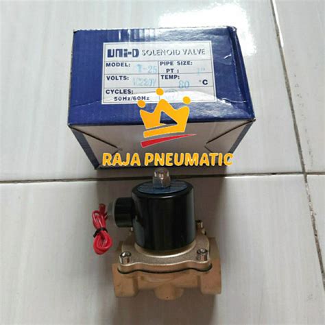 Jual SOLENOID VALVE KUNINGAN 1 INCH NC 2W250 25 UW 25 UNI D AC220V