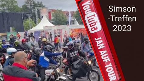 Simson Treffen Suhl 2023 Ausfahrt YouTube