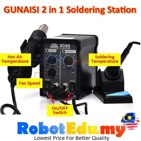KASADI GUNAISI W Deg Temperature Adjustable In Hot Air Desolder Soldering Gun