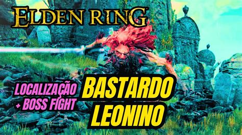 Elden Ring Localização do Bastardo Leonino boss fight YouTube